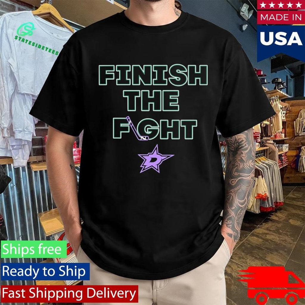 Dallas Stars Hockey Finish The Fight Shirt Unisex , , , Long Sleeve Tee
