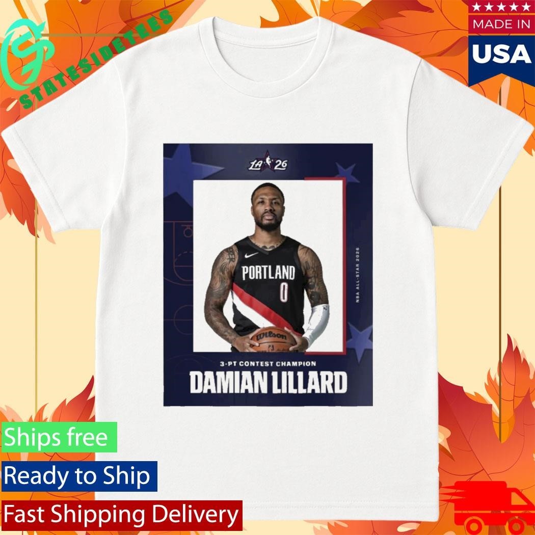 Damian Lillard The 2026 3-pt Contest Champion Shirt Unisex , , , Long Sleeve Tee