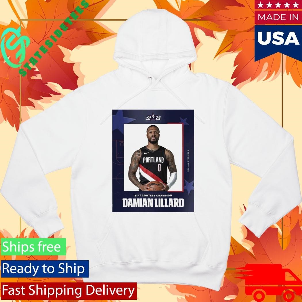 Damian Lillard The 2026 3-pt Contest Champion Shirt Unisex , , , Long Sleeve Tee