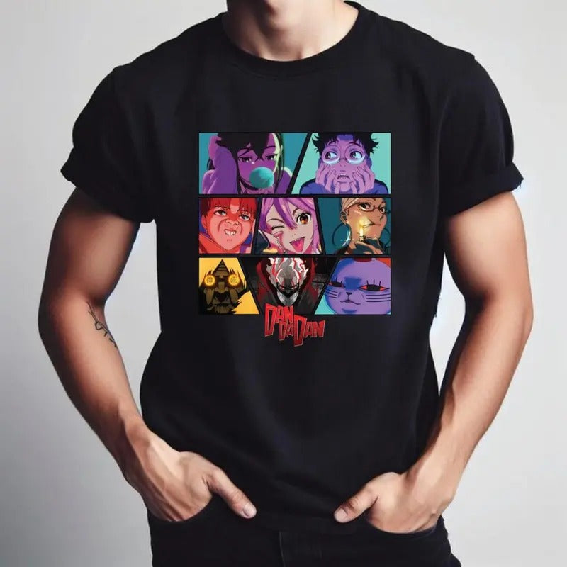 Dandadan Shirt Anime Momo Ayase Ken Takakura Turbo Granny Japanese Anime Anime Lovers Nerdy T-Shirts