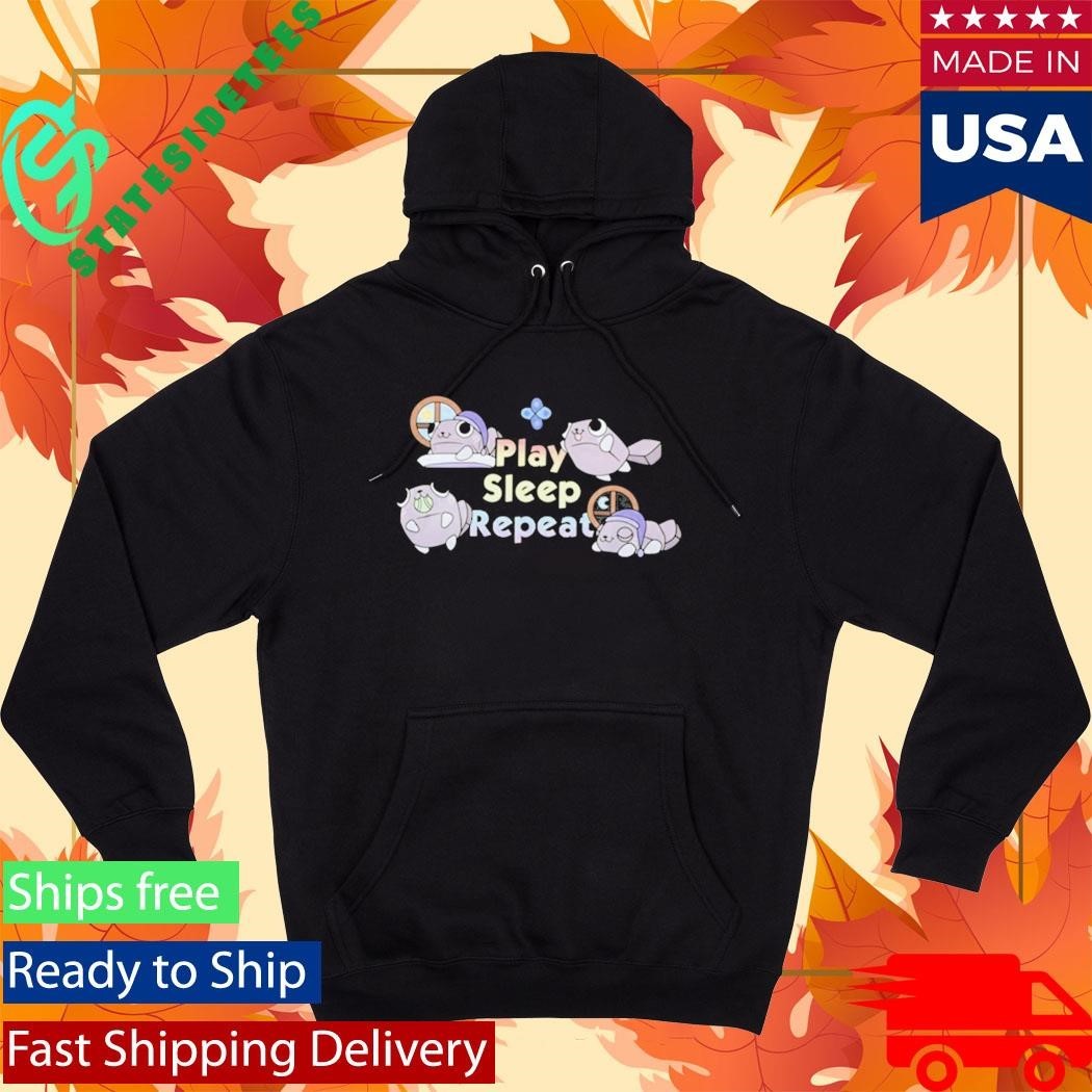 Dandy’s World Pebble Play Sleep Repeat Shirt Unisex , , , Long Sleeve Tee