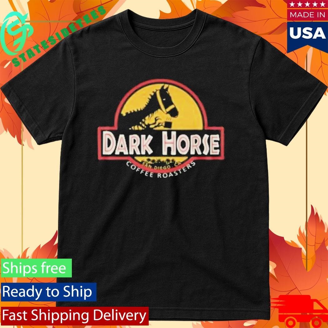 Dark Horse Coffee Roasters Jurassic Horse Shirt Unisex , , , Long Sleeve Tee