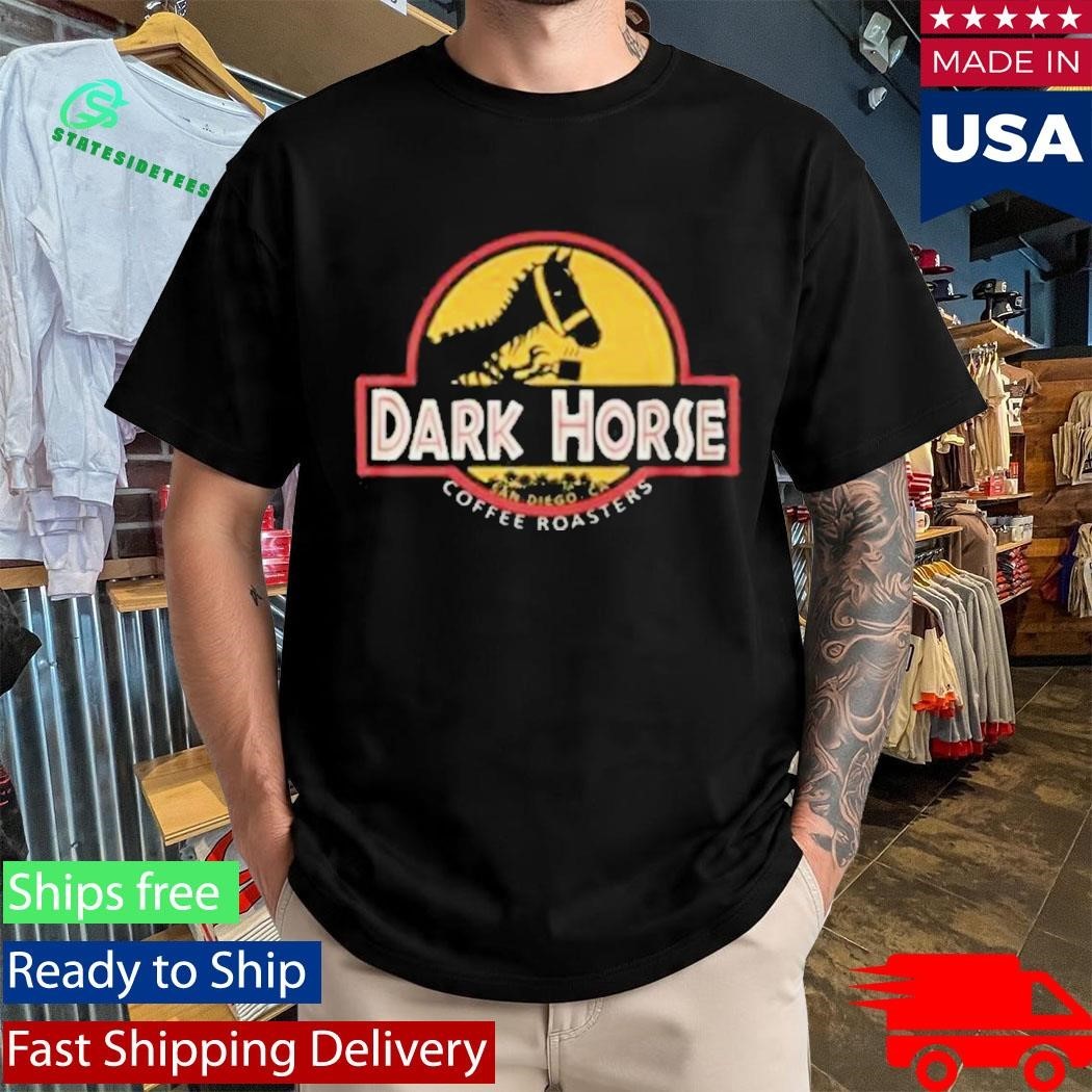 Dark Horse Coffee Roasters Jurassic Horse Shirt Unisex , , , Long Sleeve Tee