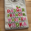 Dasher Dancer Whiskey Vodka T-Shirts