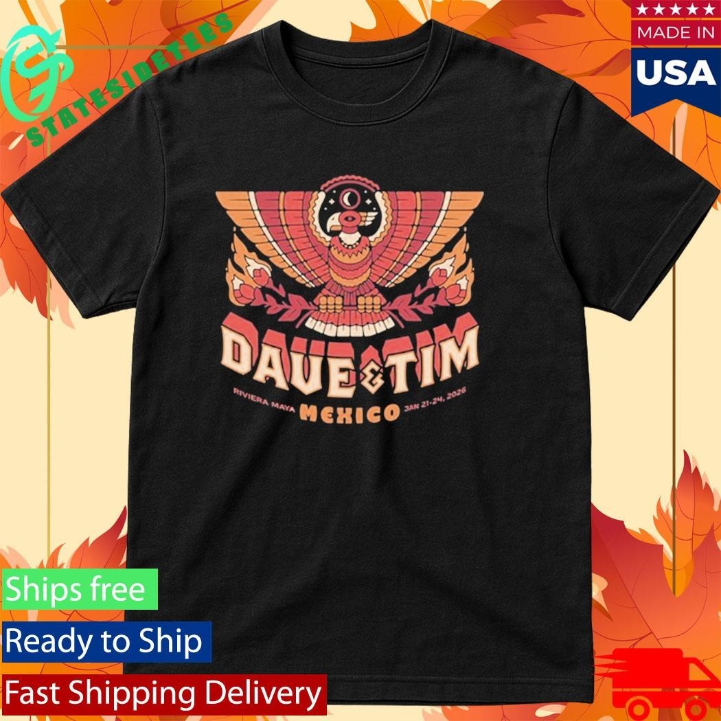Dave & Tim Riviera Maya Mexico Jan 21-24 2026 Tour Shirt Unisex , , , Long Sleeve Tee
