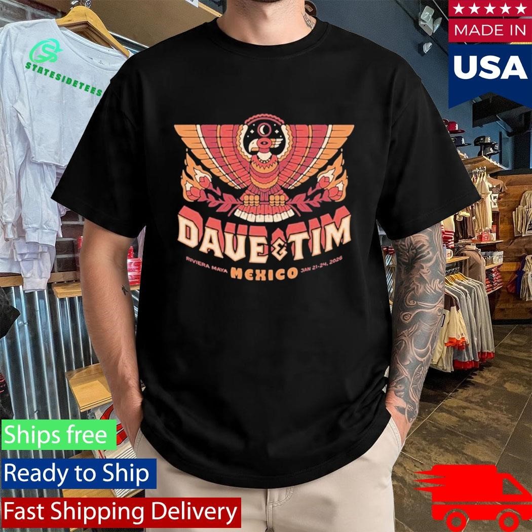 Dave & Tim Riviera Maya Mexico Jan 21-24 2026 Tour Shirt Unisex , , , Long Sleeve Tee