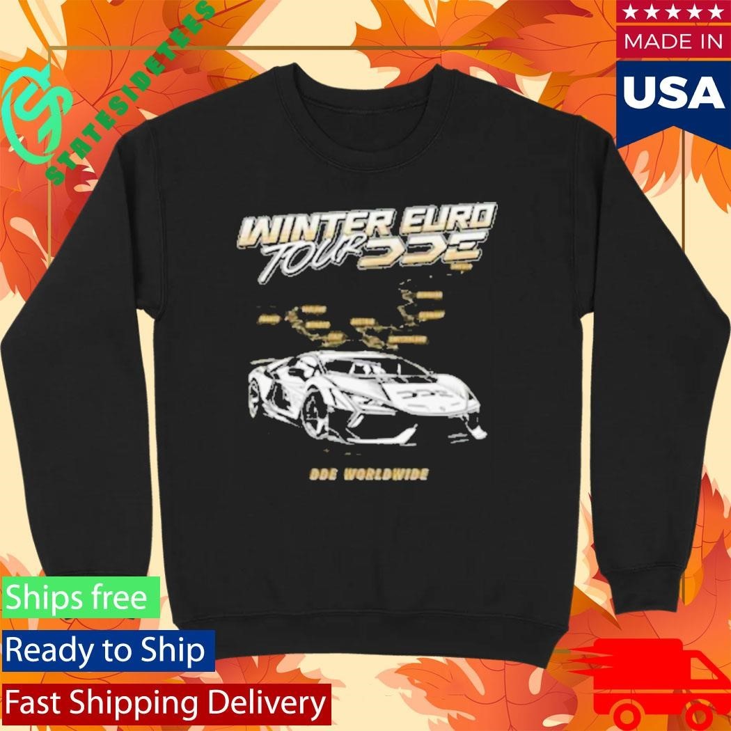 Dde Merch Garage Winter Euro Tour Shirt Unisex , , , Long Sleeve Tee