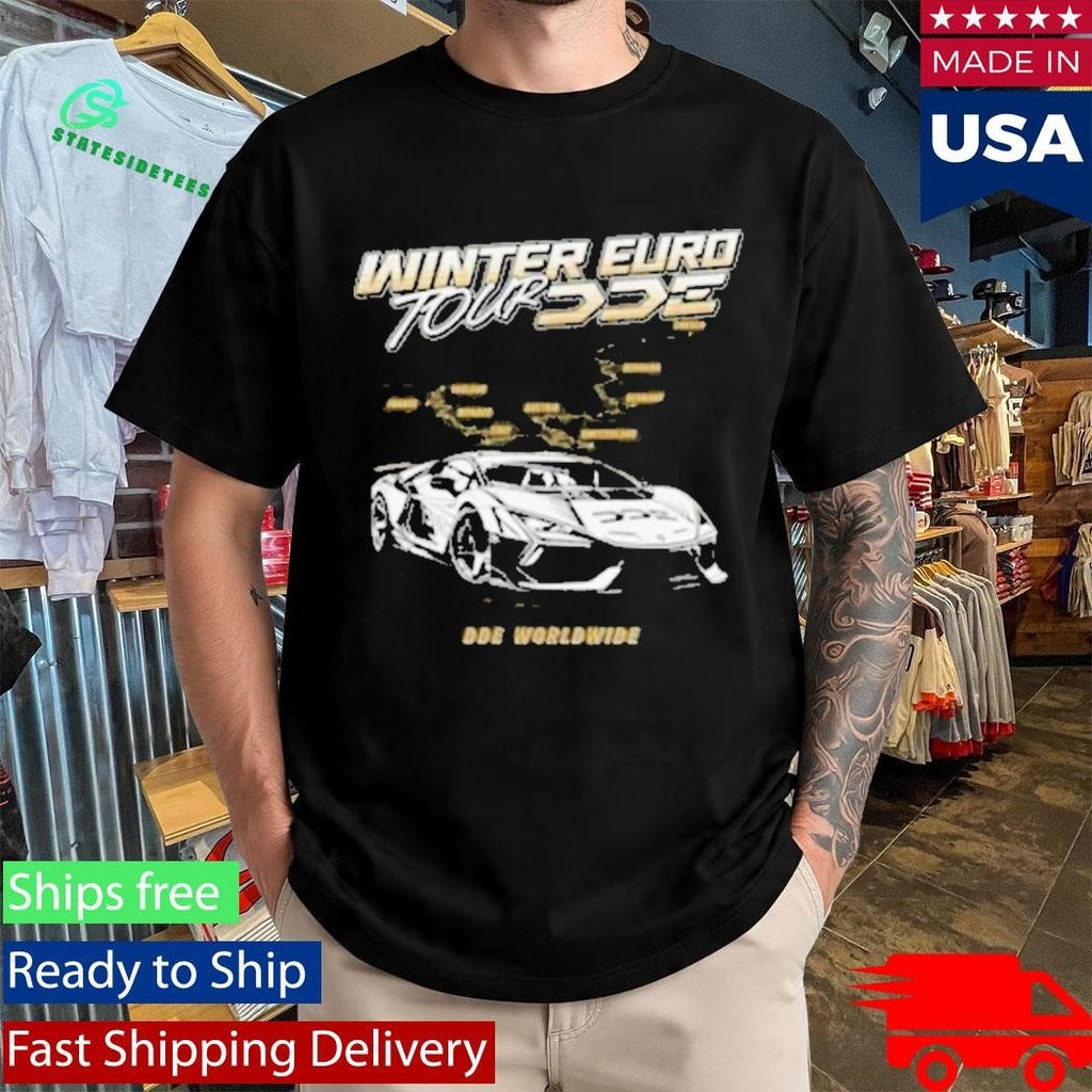 Dde Merch Garage Winter Euro Tour Shirt Unisex , , , Long Sleeve Tee