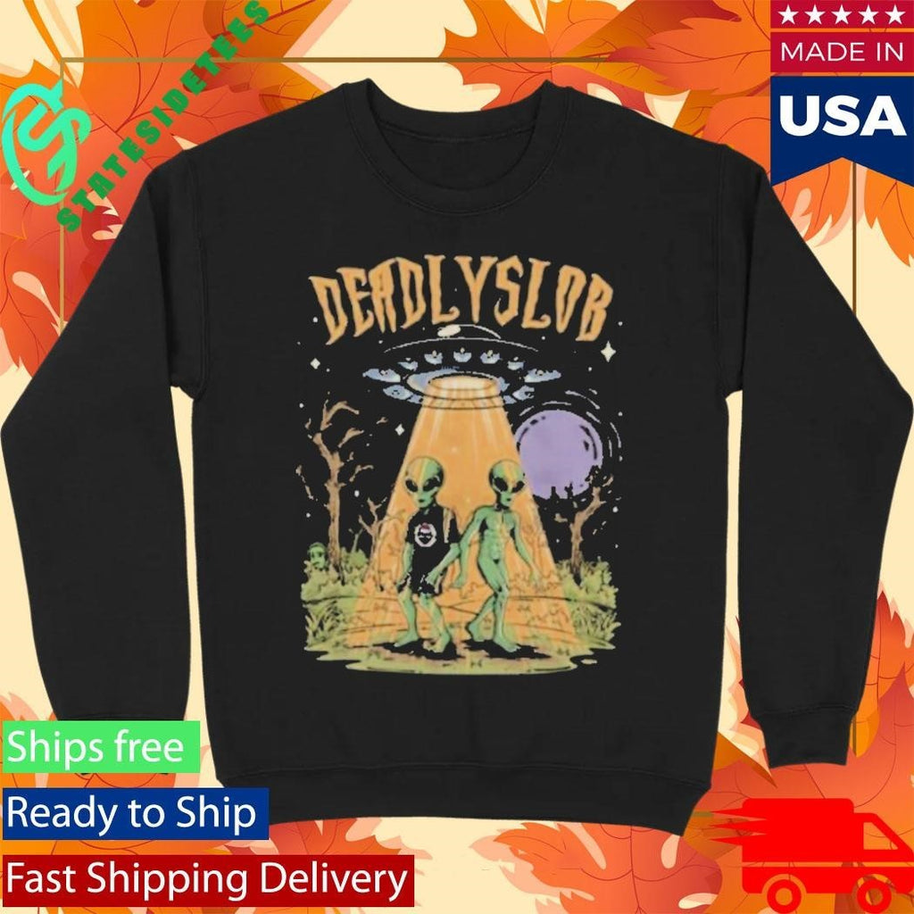 Deadly Lob Alien Invasion Shirt Unisex , , , Long Sleeve Tee