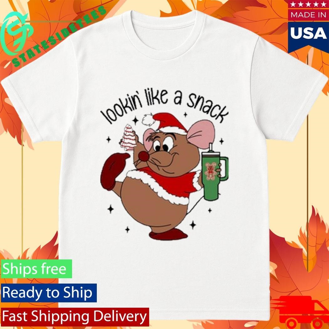 Deanna Looking Like A Snack Christmas Cartoon Mouse Shirt Unisex , , , Long Sleeve Tee
