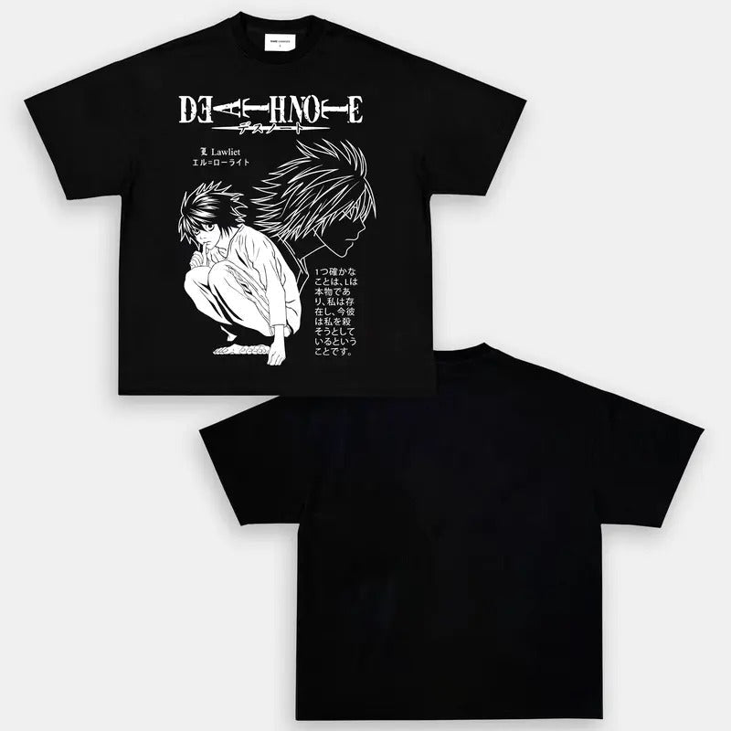 Death Note Basic & Anime Manga Heavyweight Cotton Anime Anime Fan T-Shirts