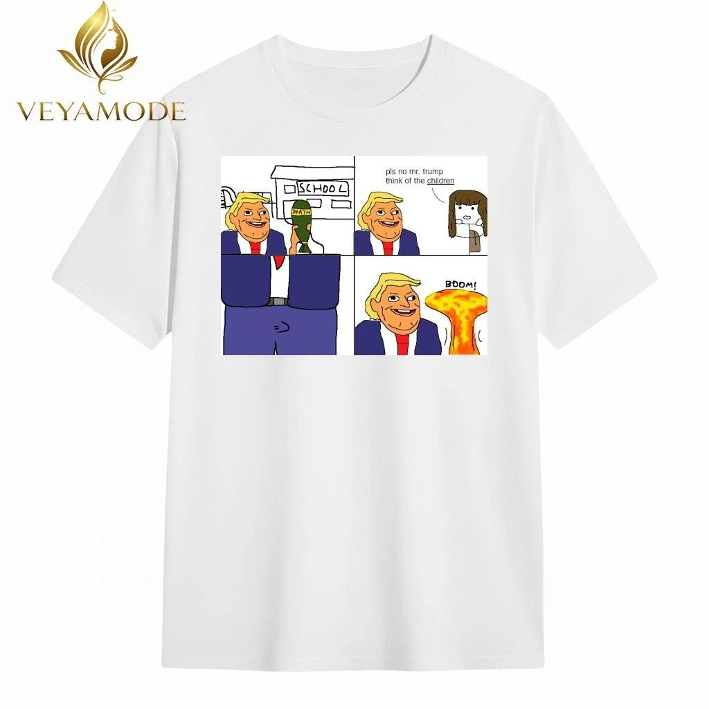 Death School Pls no mr.trump think of the children boom tee Unisex , , , Long Sleeve Tee