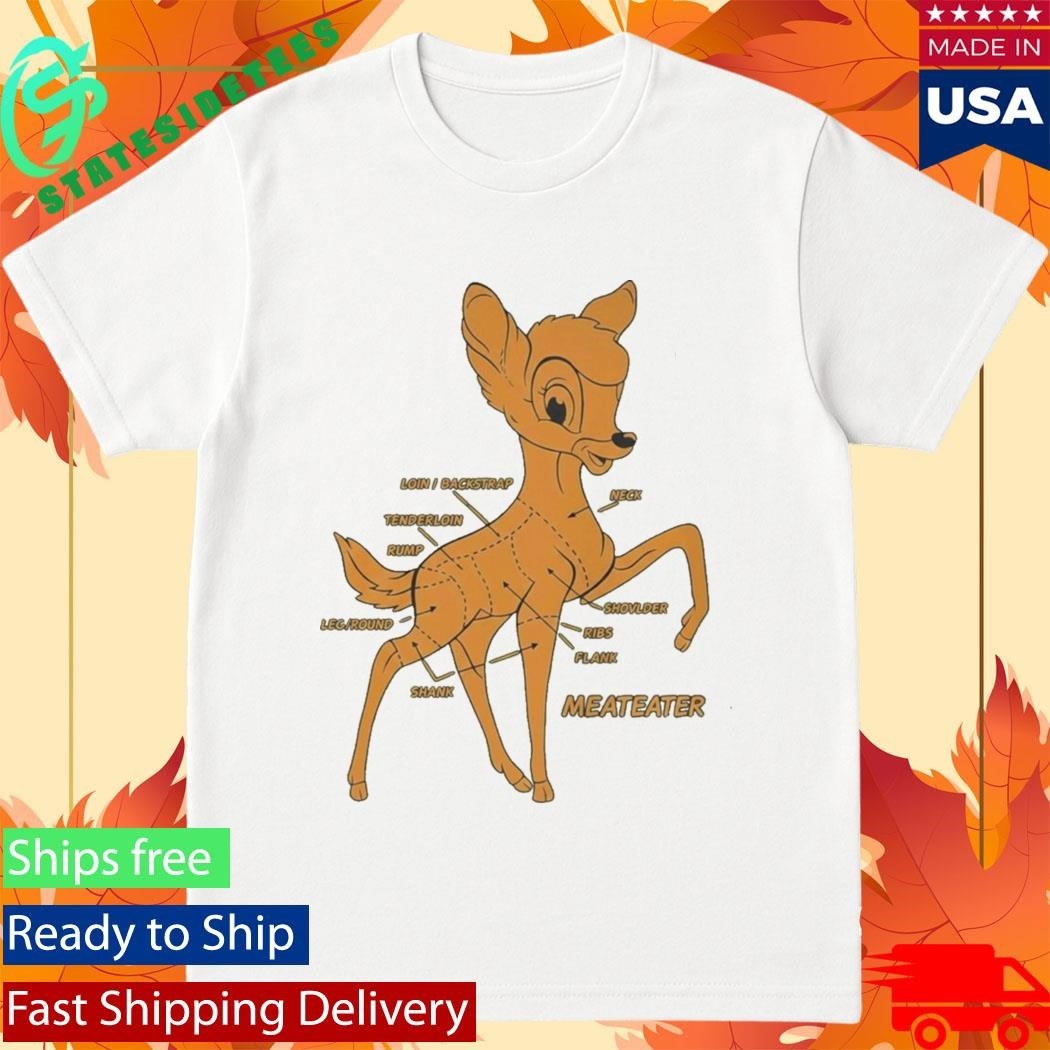 Deer Butchering Bambi Meateater 2025 Shirt Unisex , , , Long Sleeve Tee