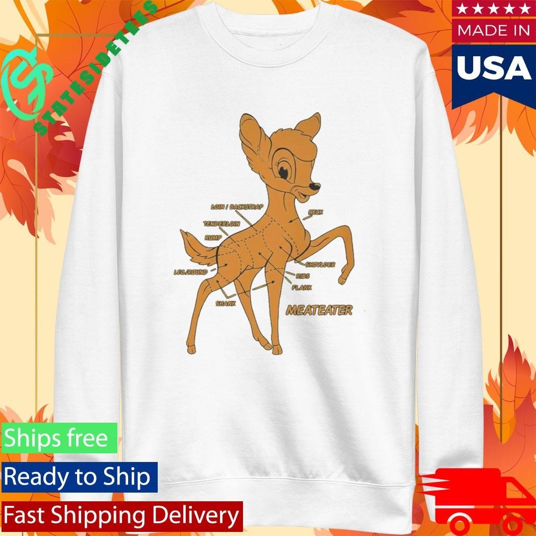 Deer Butchering Bambi Meateater 2025 Shirt Unisex , , , Long Sleeve Tee