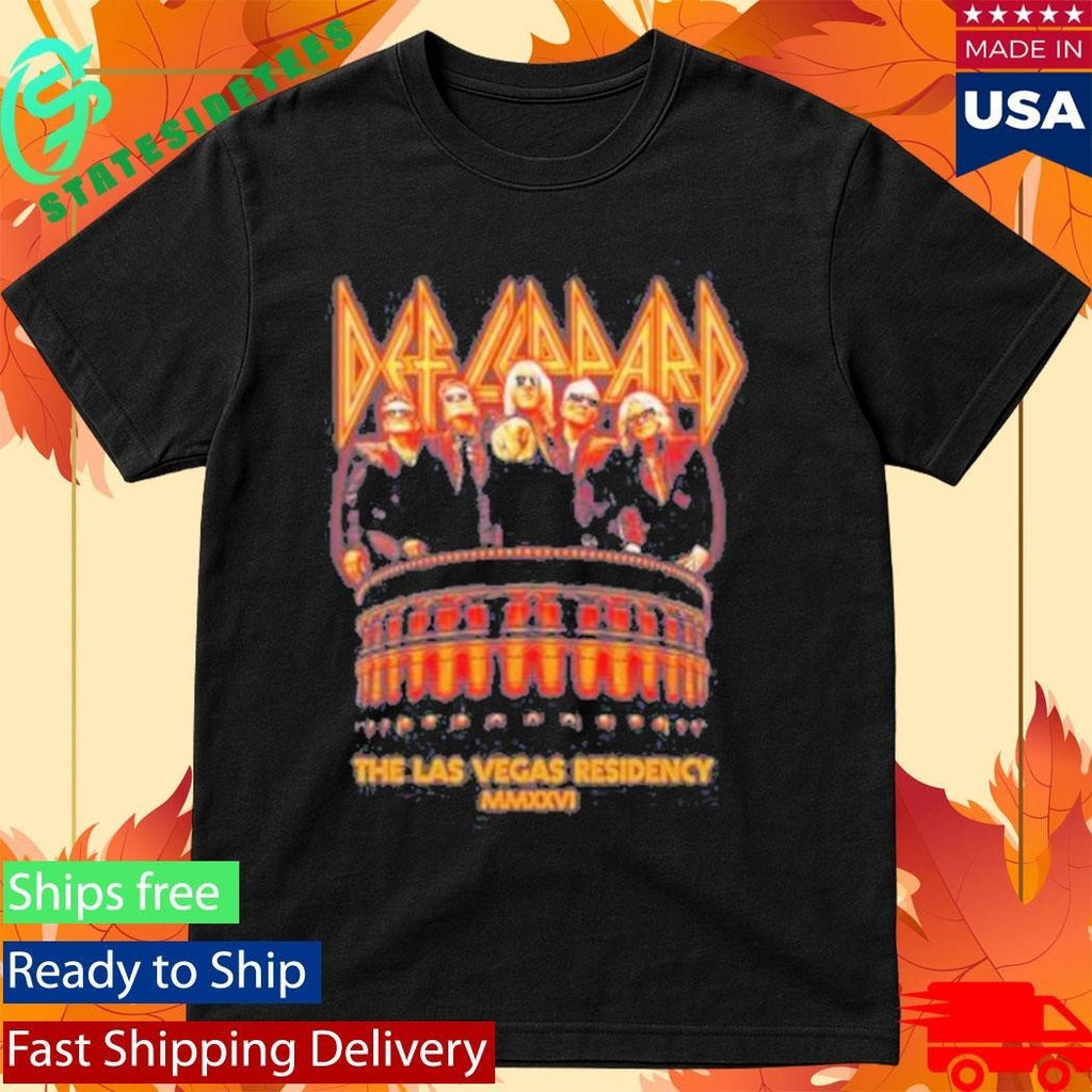 Def Leppard Photo Residency 2026 Unisex , , , Long Sleeve Tee