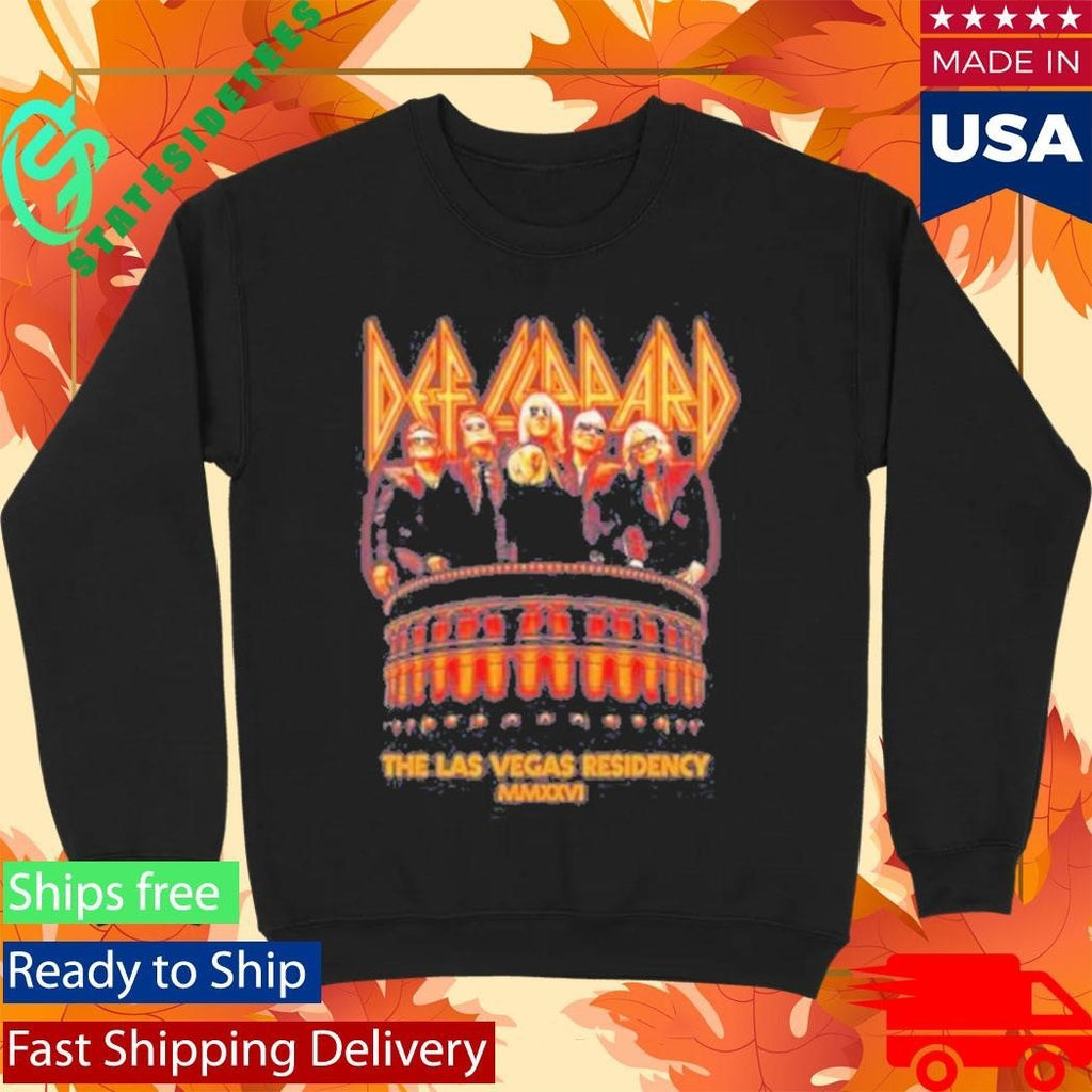 Def Leppard Photo Residency 2026 Unisex , , , Long Sleeve Tee
