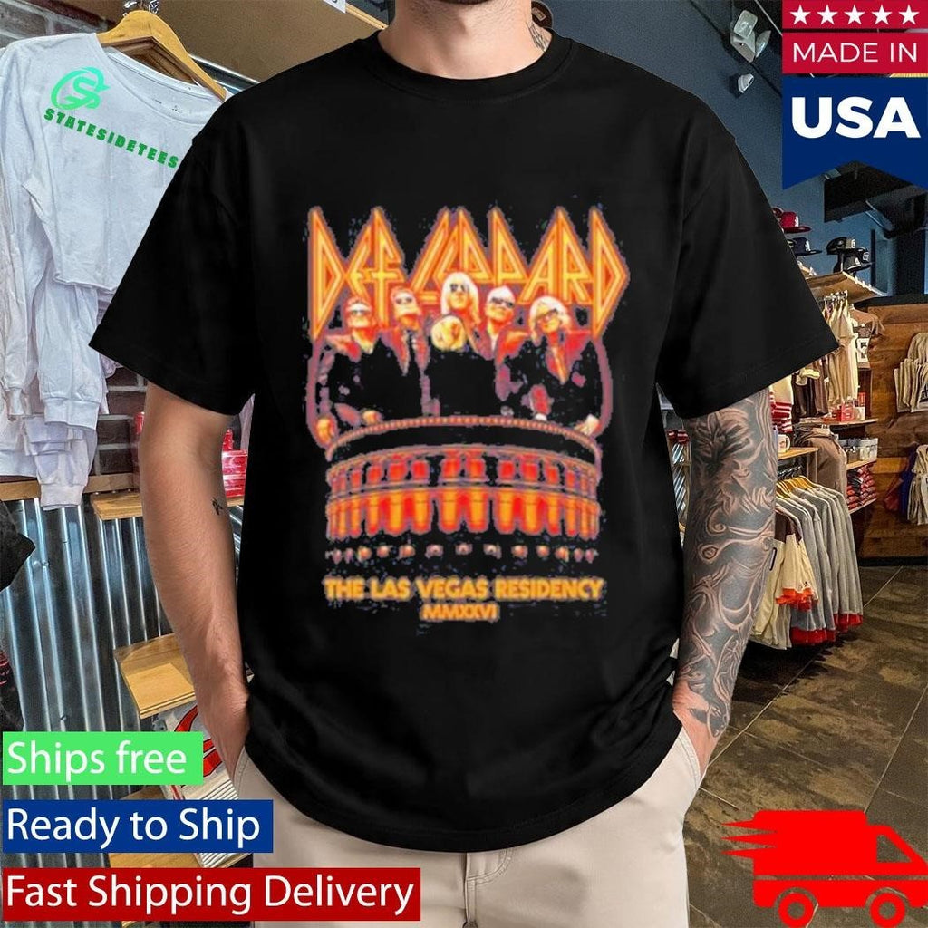 Def Leppard Photo Residency 2026 Unisex , , , Long Sleeve Tee