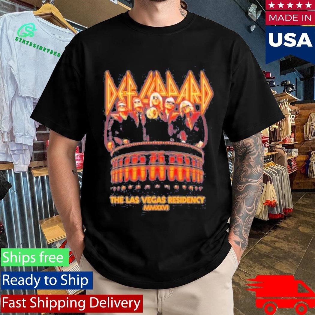 Def Leppard Photo Residency 2026 Unisex , , , Long Sleeve Tee