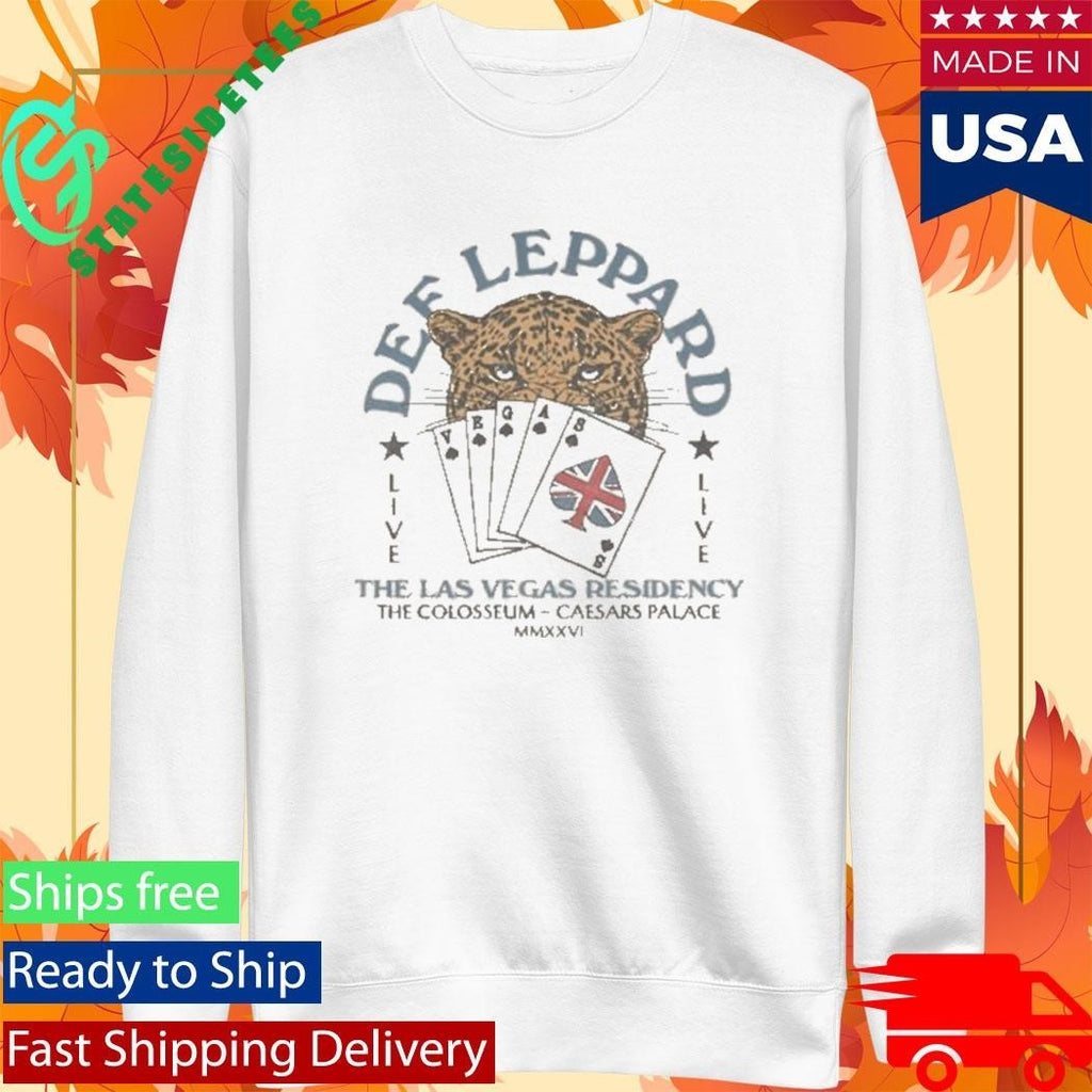 Def Leppard The Las Vegas Residency Card Unisex , , , Long Sleeve Tee