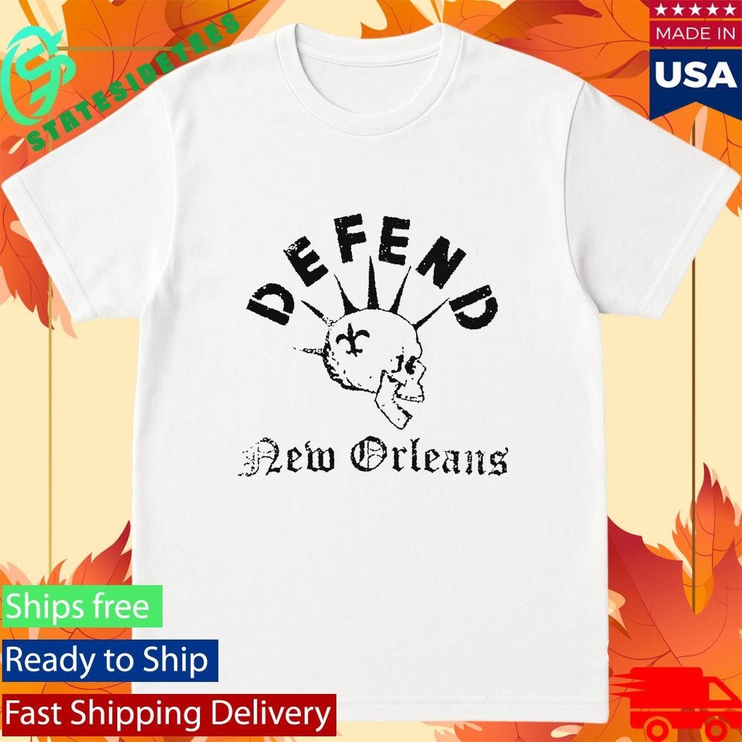 Defend New Orleans Skull Shirt Unisex , , , Long Sleeve Tee