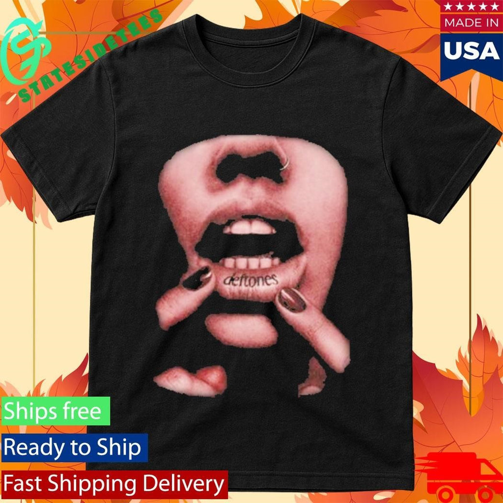Deftones Black Lip Tattoo Unisex , , , Long Sleeve Tee