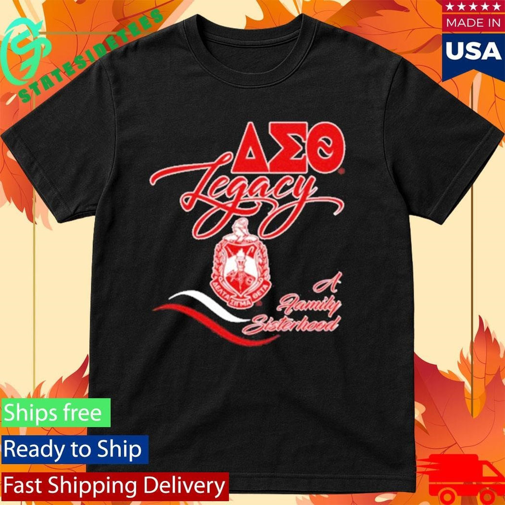 Delta Sigma Theta Δσθ Legacy Glitter Screen Shirt Unisex , , , Long Sleeve Tee