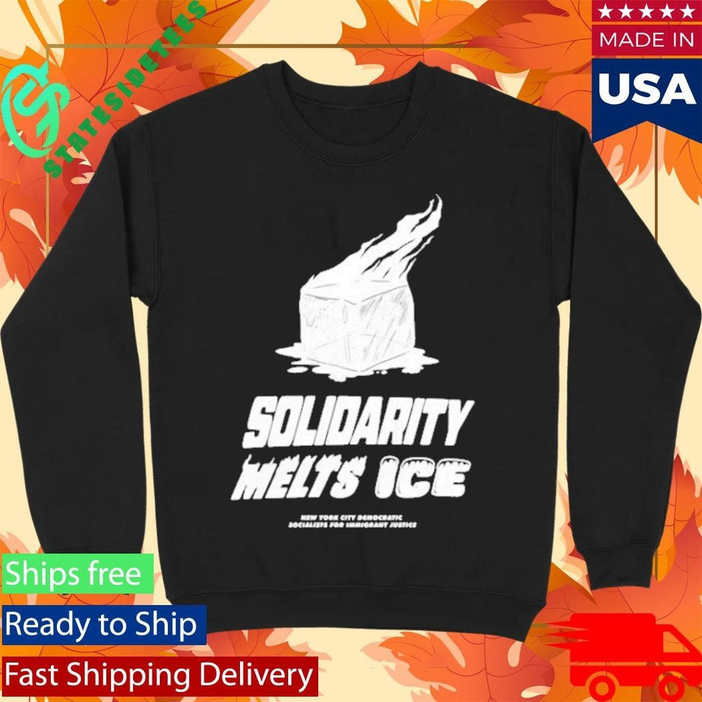 Democratic Socialists Of America Solidarity Melts Ice Shirt Unisex , , , Long Sleeve Tee