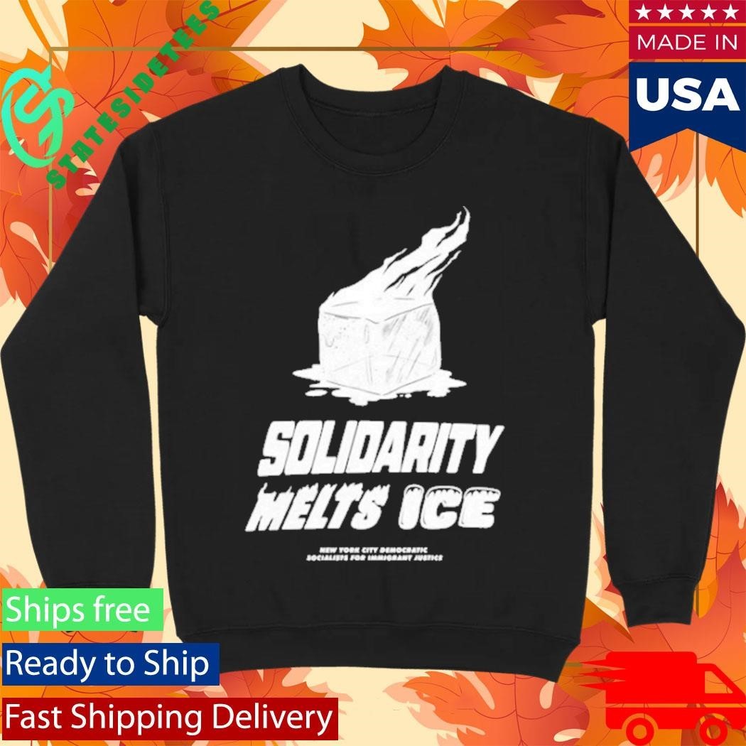 Democratic Socialists Of America Solidarity Melts Ice Shirt Unisex , , , Long Sleeve Tee