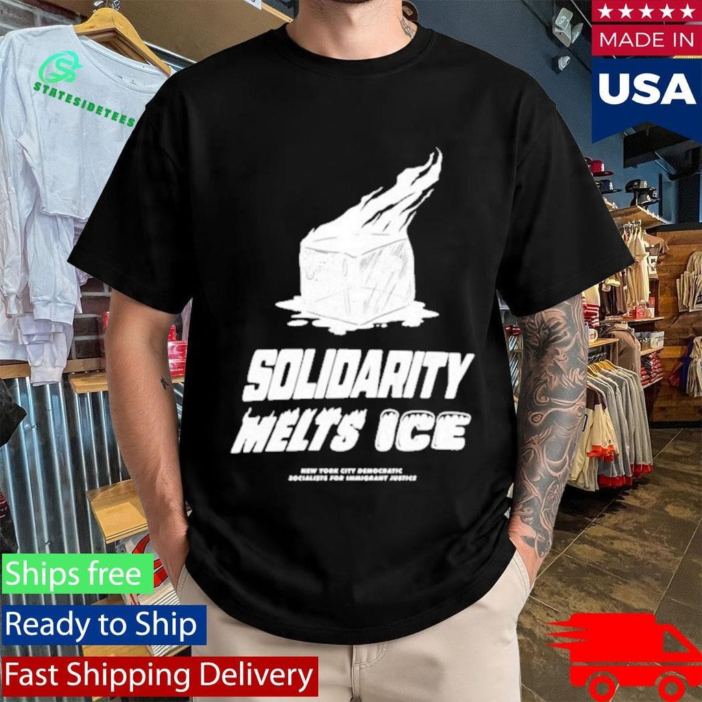 Democratic Socialists Of America Solidarity Melts Ice Shirt Unisex , , , Long Sleeve Tee
