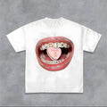 Diamond Grillz Pills Y2k Streetwear T-Shirts