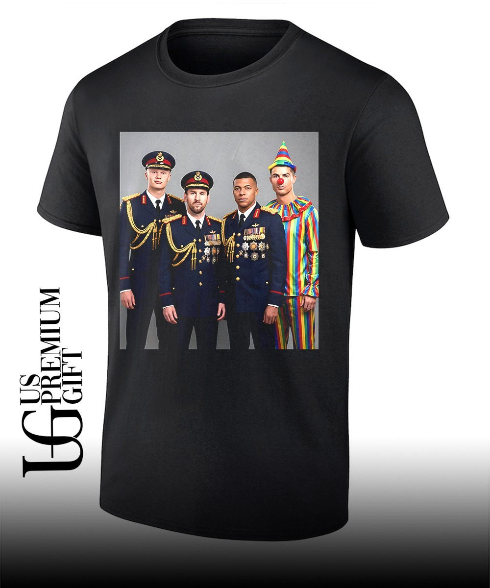 Dictator Mbappe vs Football Goats Messi Haaland Ronaldo shirt