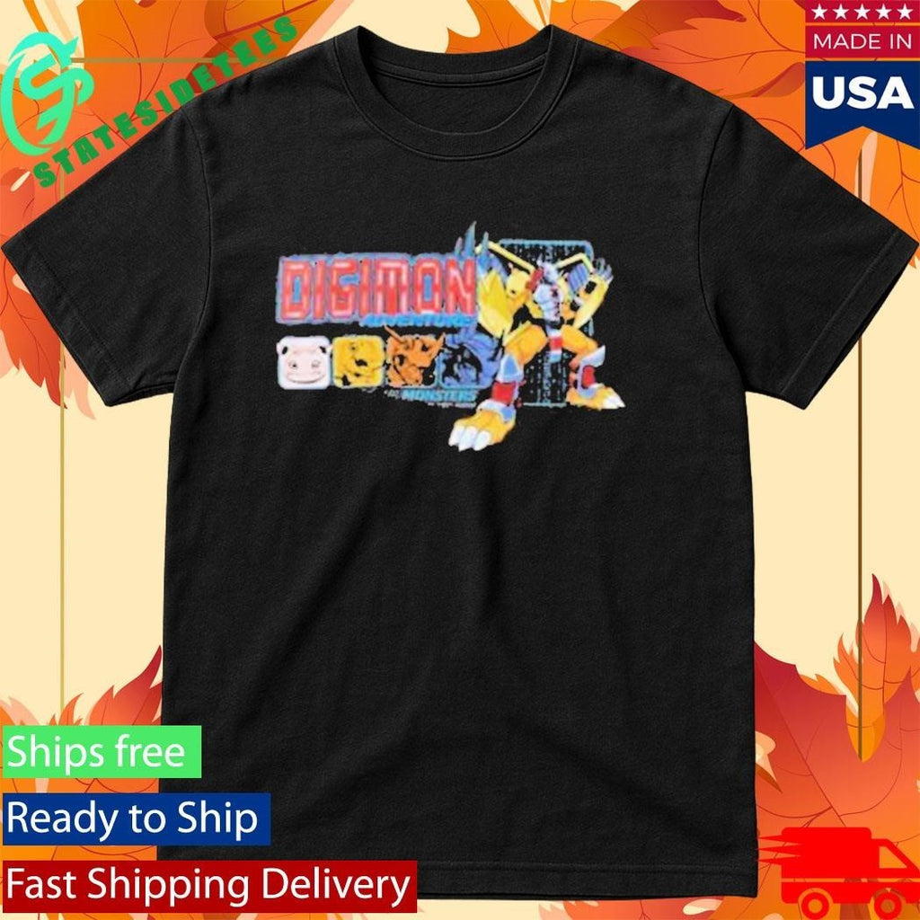 Digimon Squares Shirt Unisex , , , Long Sleeve Tee