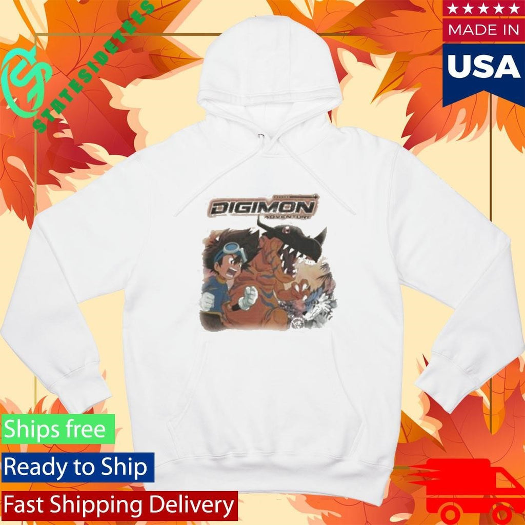 Digimon Tai Greymon Jumbo Print Shirt Unisex , , , Long Sleeve Tee