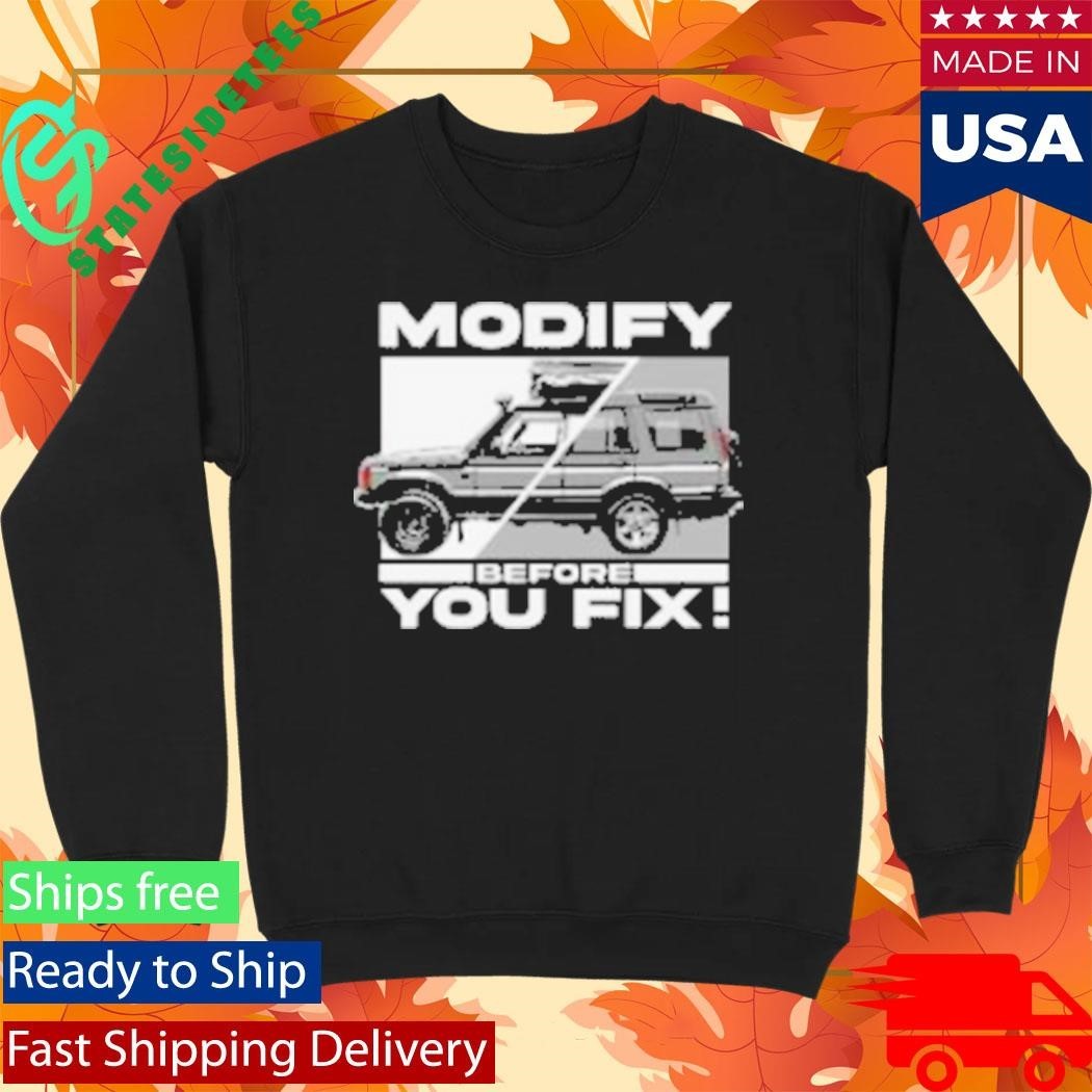 Disco 2 Modify Before You Fix Mono Shirt Unisex , , , Long Sleeve Tee