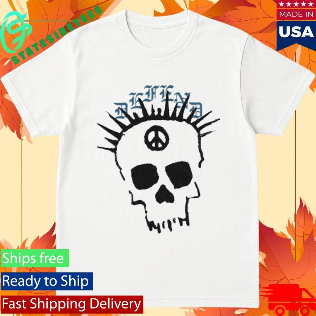 Dno Defend Peace Skull Shirt Unisex , , , Long Sleeve Tee