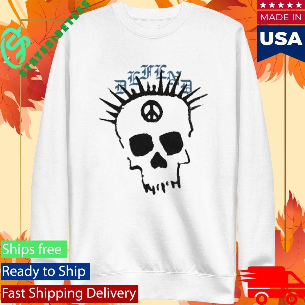 Dno Defend Peace Skull Shirt Unisex , , , Long Sleeve Tee