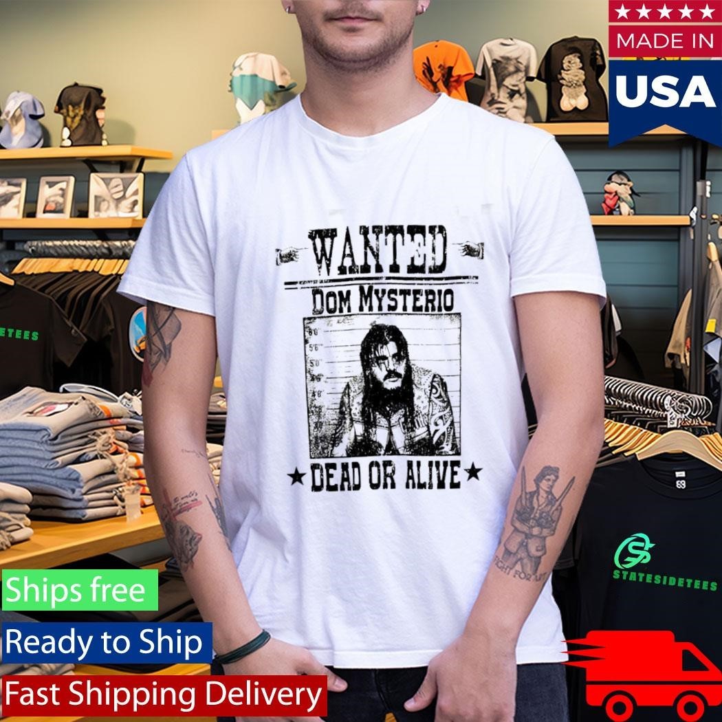 Dominik Mysterio Wanted Dead Or Alive Poster Shirt Unisex , , , Long Sleeve Tee