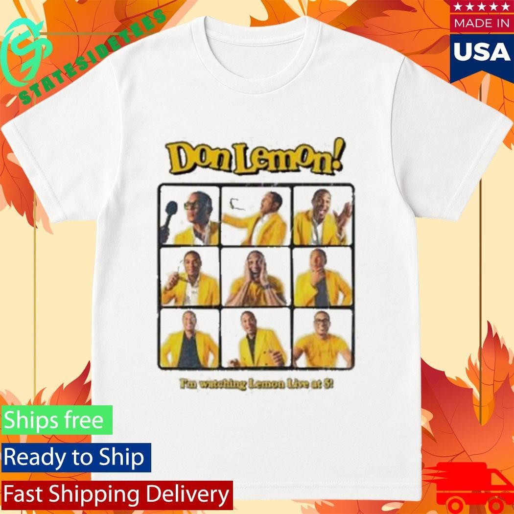 Don Lemon I’m Watching Lemon Live At 5 Shirt Unisex , , , Long Sleeve Tee