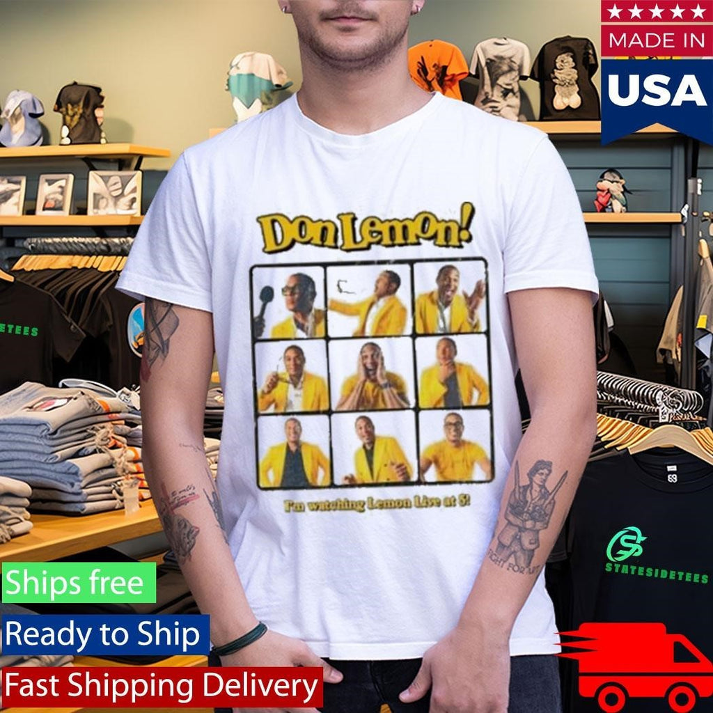 Don Lemon I’m Watching Lemon Live At 5 Shirt Unisex , , , Long Sleeve Tee
