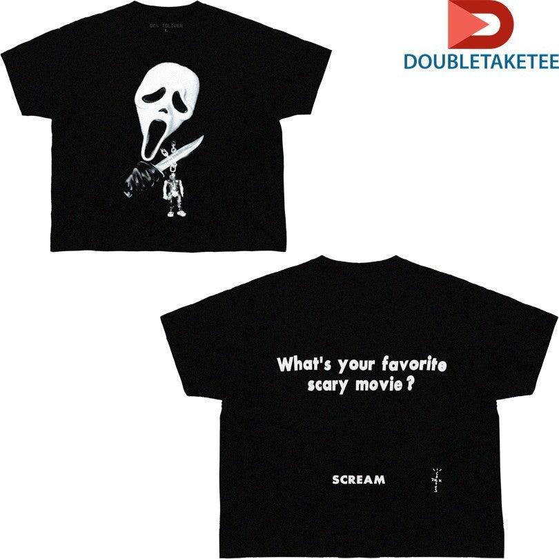 Don Toliver x Scream x Cactus Jack Favorite Scary Movie Unisex , , , Long Sleeve Tee