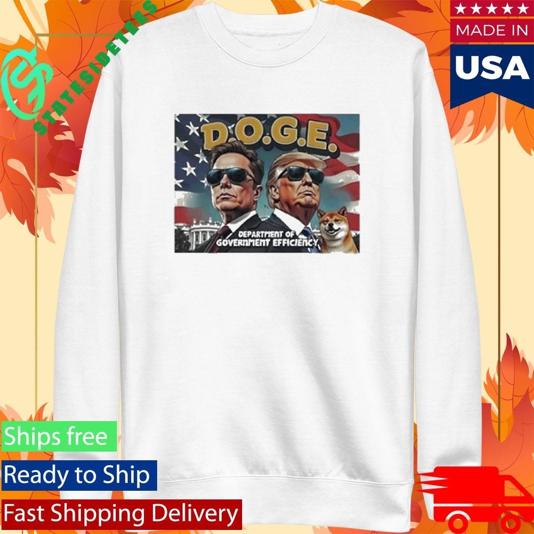 Donald Trump And Elon Musk Dogecoin Shirt Unisex , , , Long Sleeve Tee