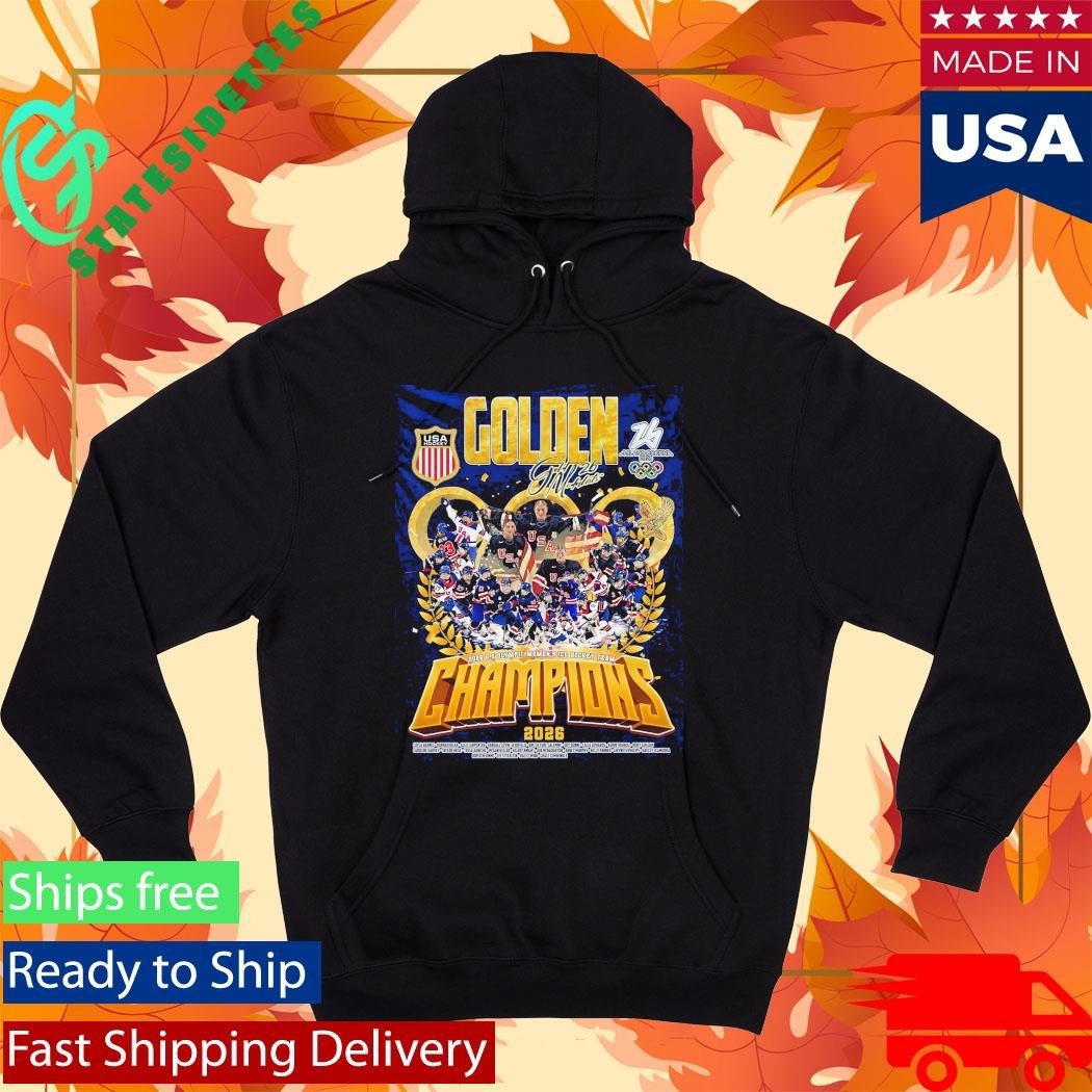 Double Gold Medalists 2026 Us Olympic Women’s Ice Hockey Team Champions Shirt Unisex , , , Long Sleeve Tee