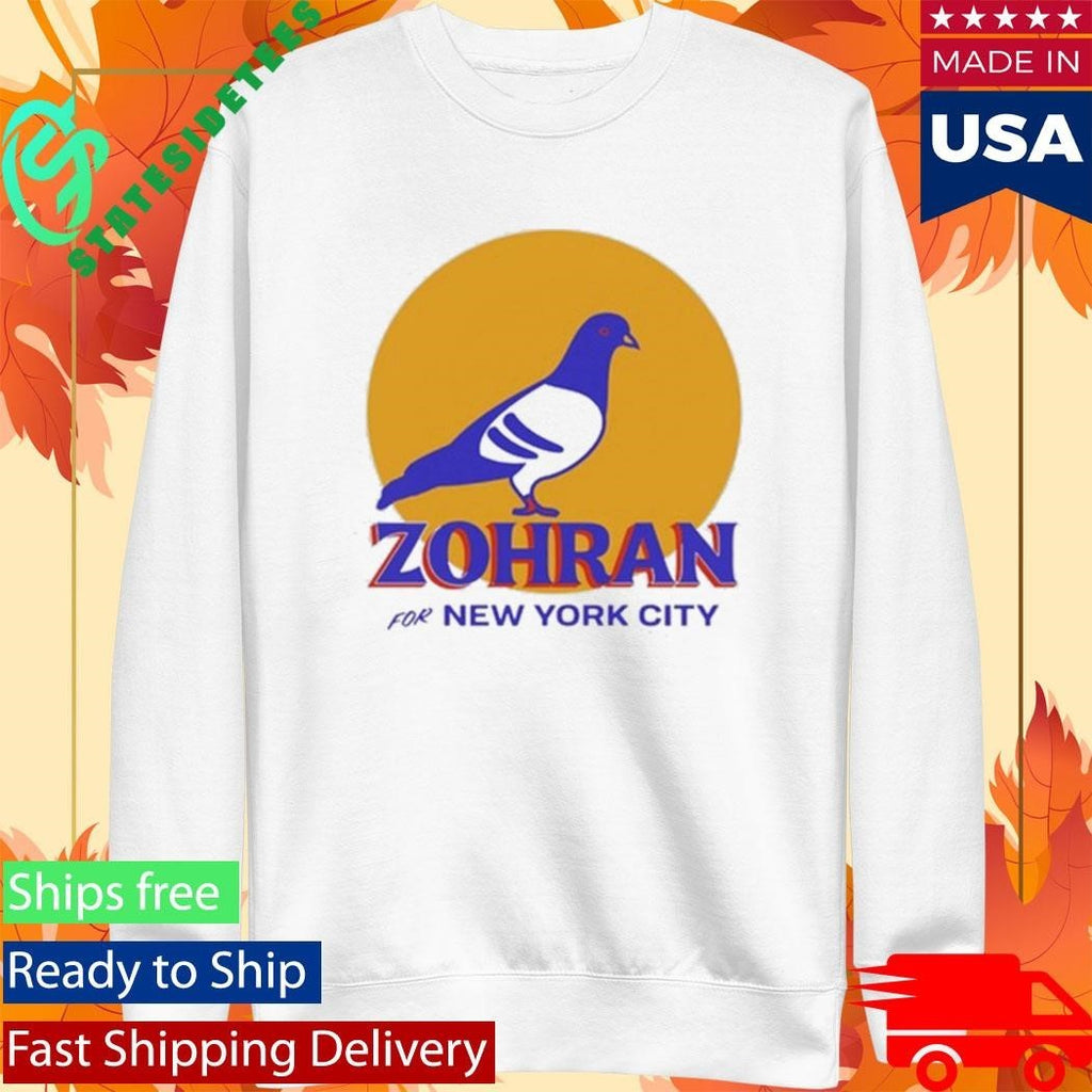 Dove Zohran For New York City Box Shirt Unisex , , , Long Sleeve Tee