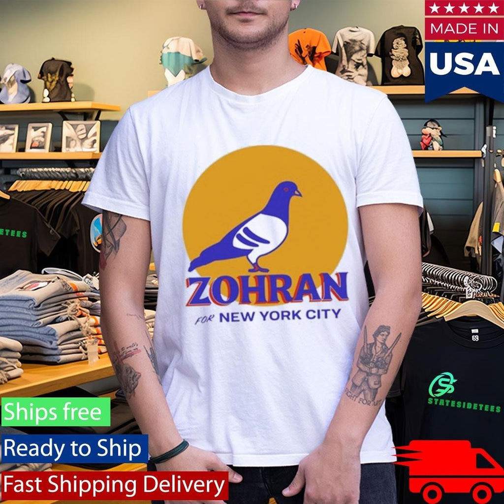 Dove Zohran For New York City Box Shirt Unisex , , , Long Sleeve Tee