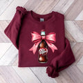 Dr Pepper Pink Bow Coquette Cute Pink Soda Drink Dr.Pepper Girly Dr Pepper Lover Soda Lover T-Shirts