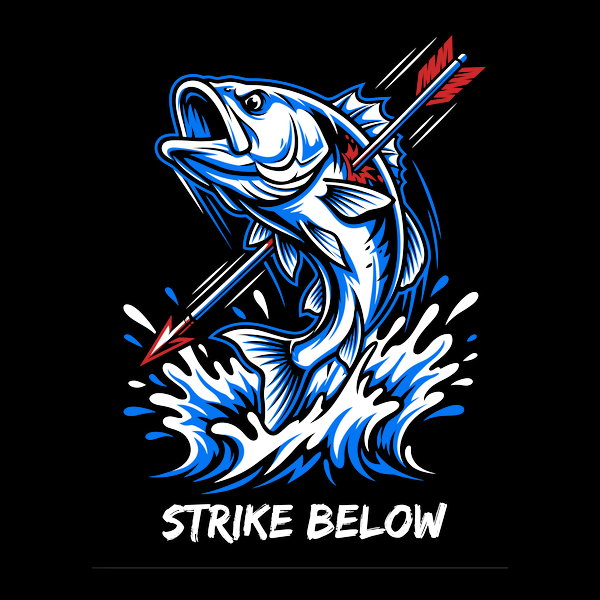 Dynamic Bowfishing Strike Art