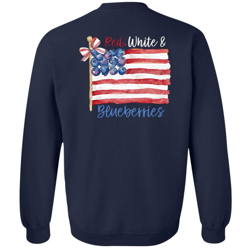 Freedom Red White & Blueberries Coquette Flag 2 T-Shirts