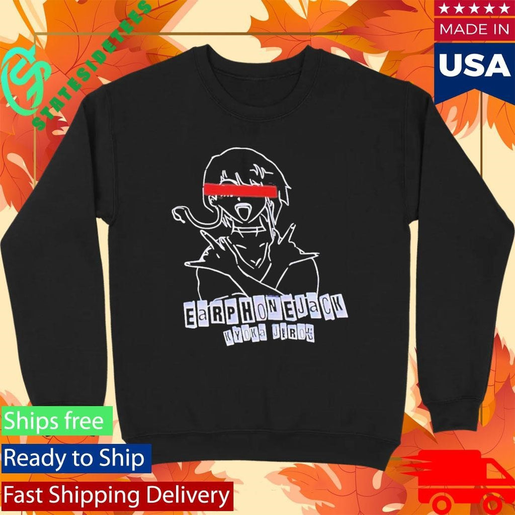 Earphone Jack Kyoka Jerok Shirt Unisex , , , Long Sleeve Tee
