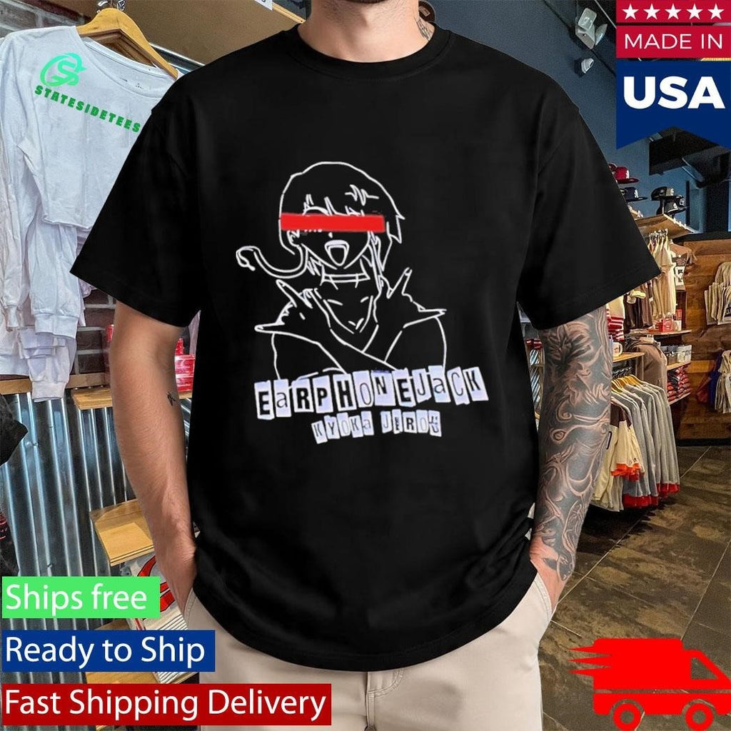 Earphone Jack Kyoka Jerok Shirt Unisex , , , Long Sleeve Tee