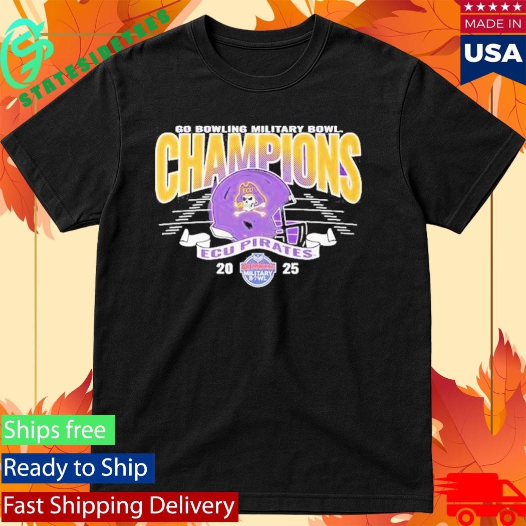 Ecu Pirates 2025 Military Bowl Champions Shirt Unisex , , , Long Sleeve Tee